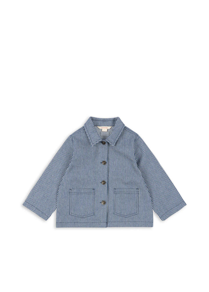 Konges Slojd - Luc Shirt Jacket in Blue Stripe