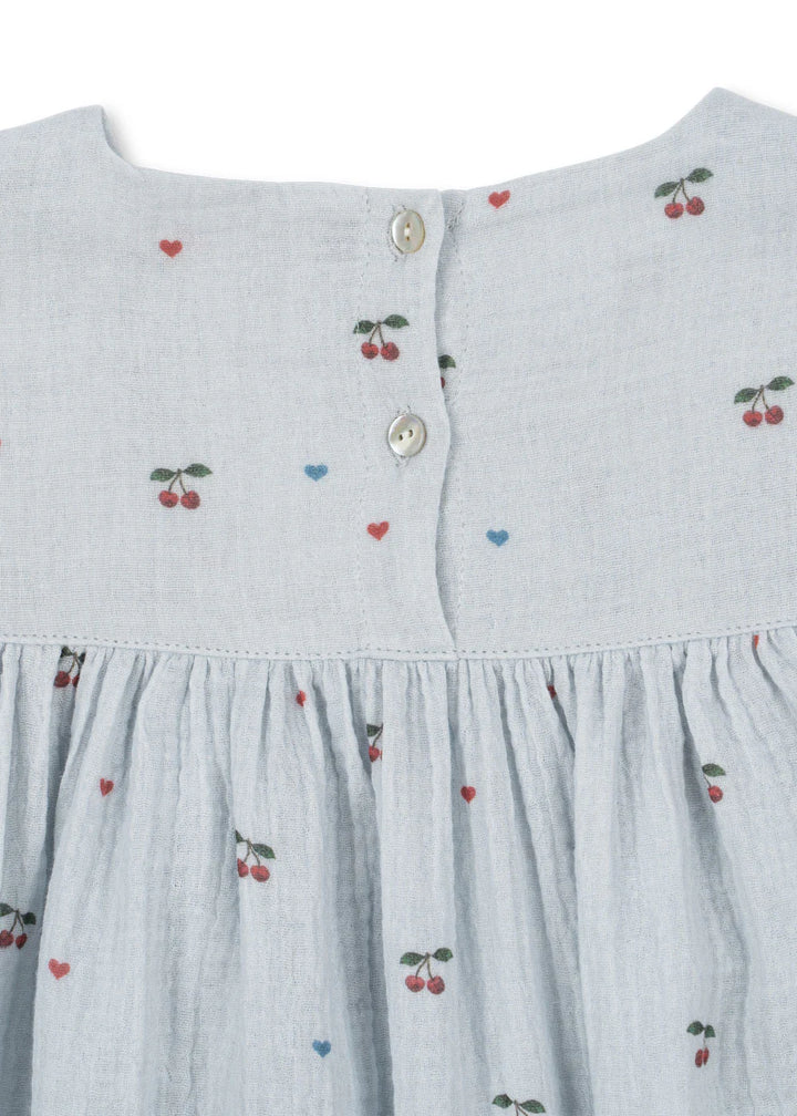 Konges Slojd - Coco Dress in Cherry Blue Coeur