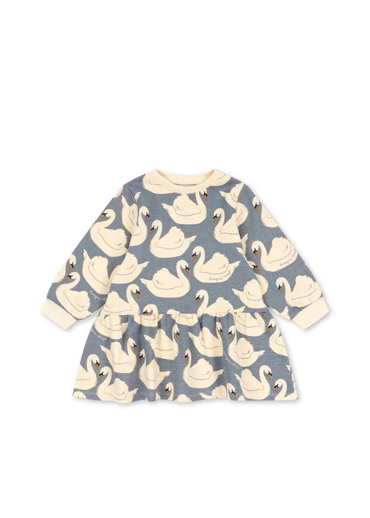 Konges Slojd - Loupy Sweat Dress in Swans