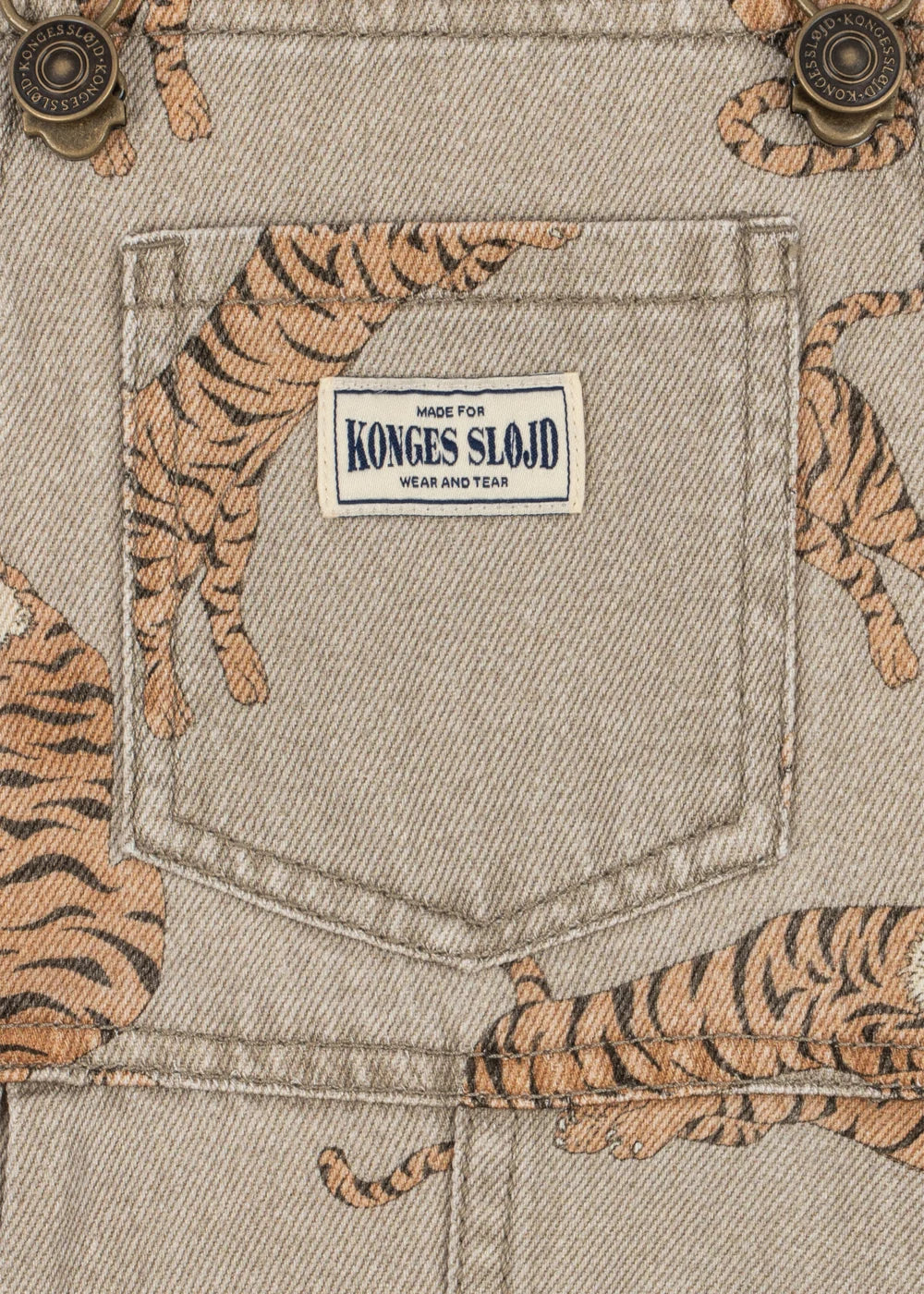 Konges Slojd - Magot Denim Overalls in Tiger