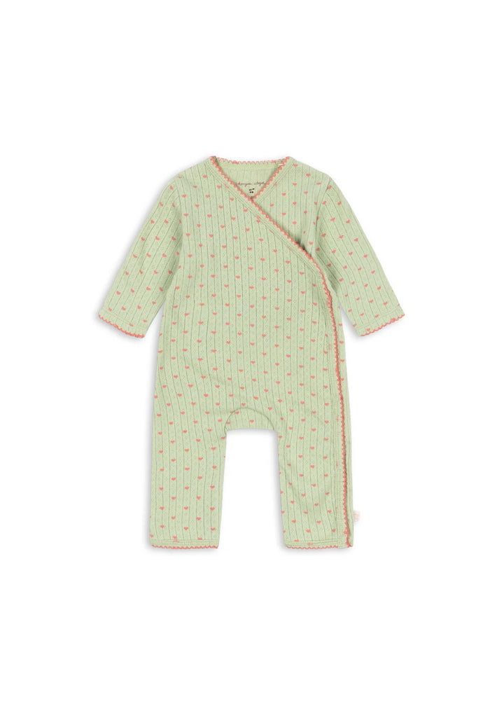 Konges Slojd - Minnie Newborn Onesie in Coeur Lint