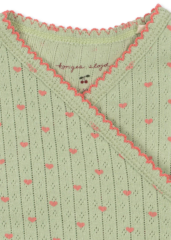 Konges Slojd - Minnie Newborn Onesie in Coeur Lint