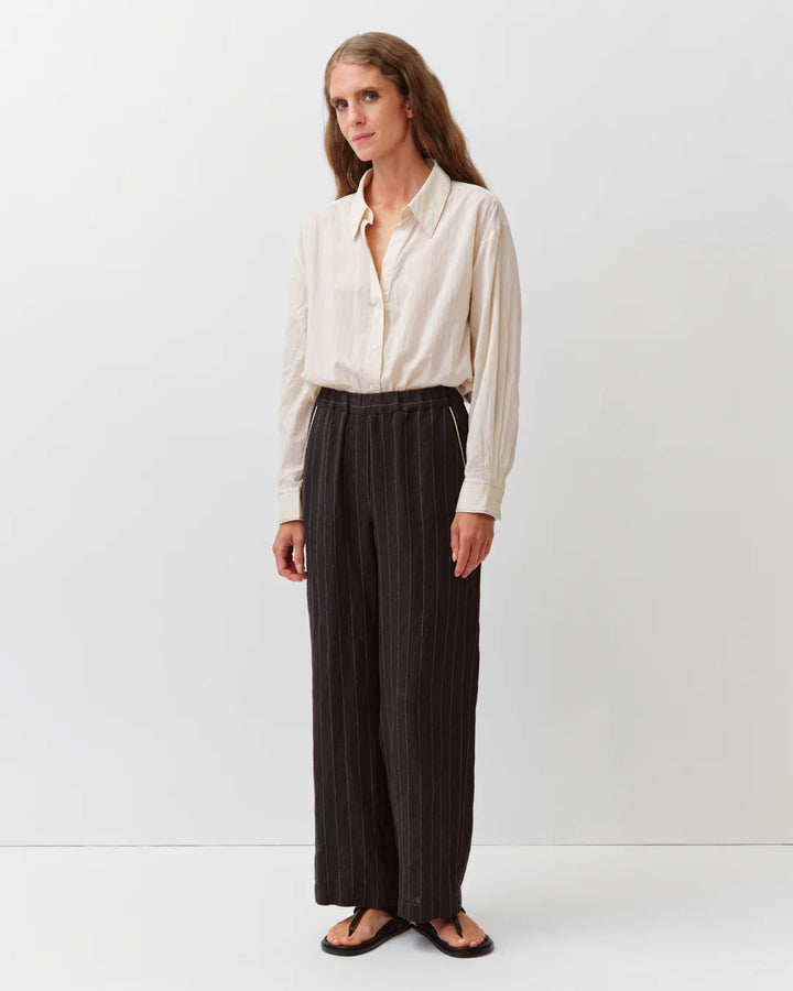 Diega - Pantero Pant in Black and Ecru