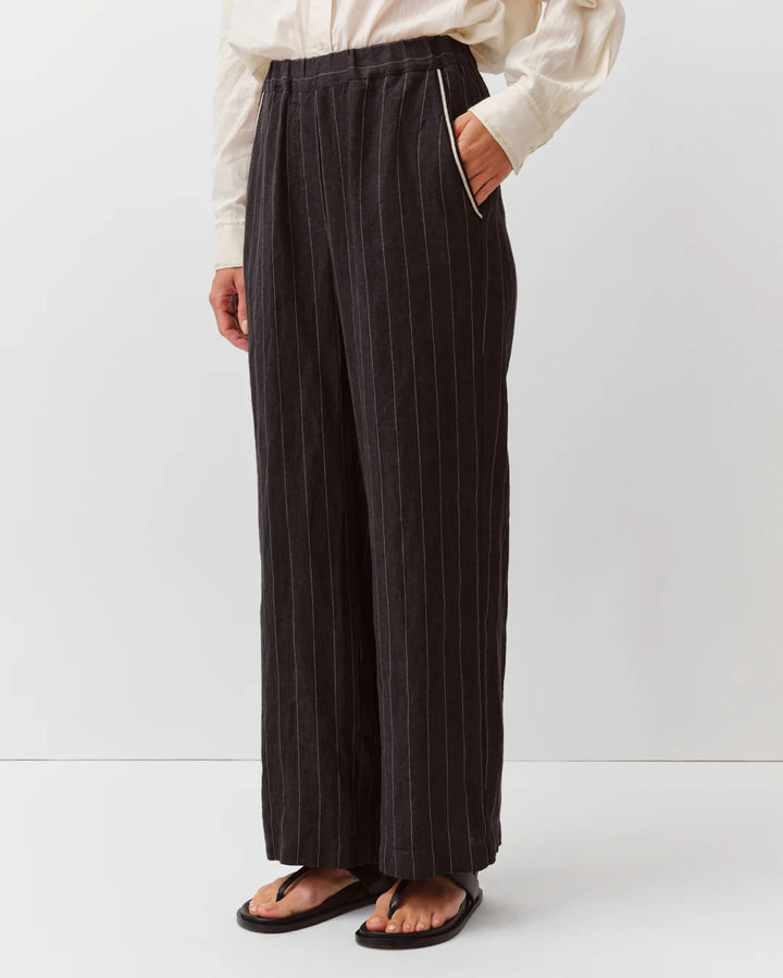 Diega - Pantero Pant in Black and Ecru