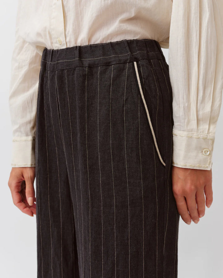 Diega - Pantero Pant in Black and Ecru