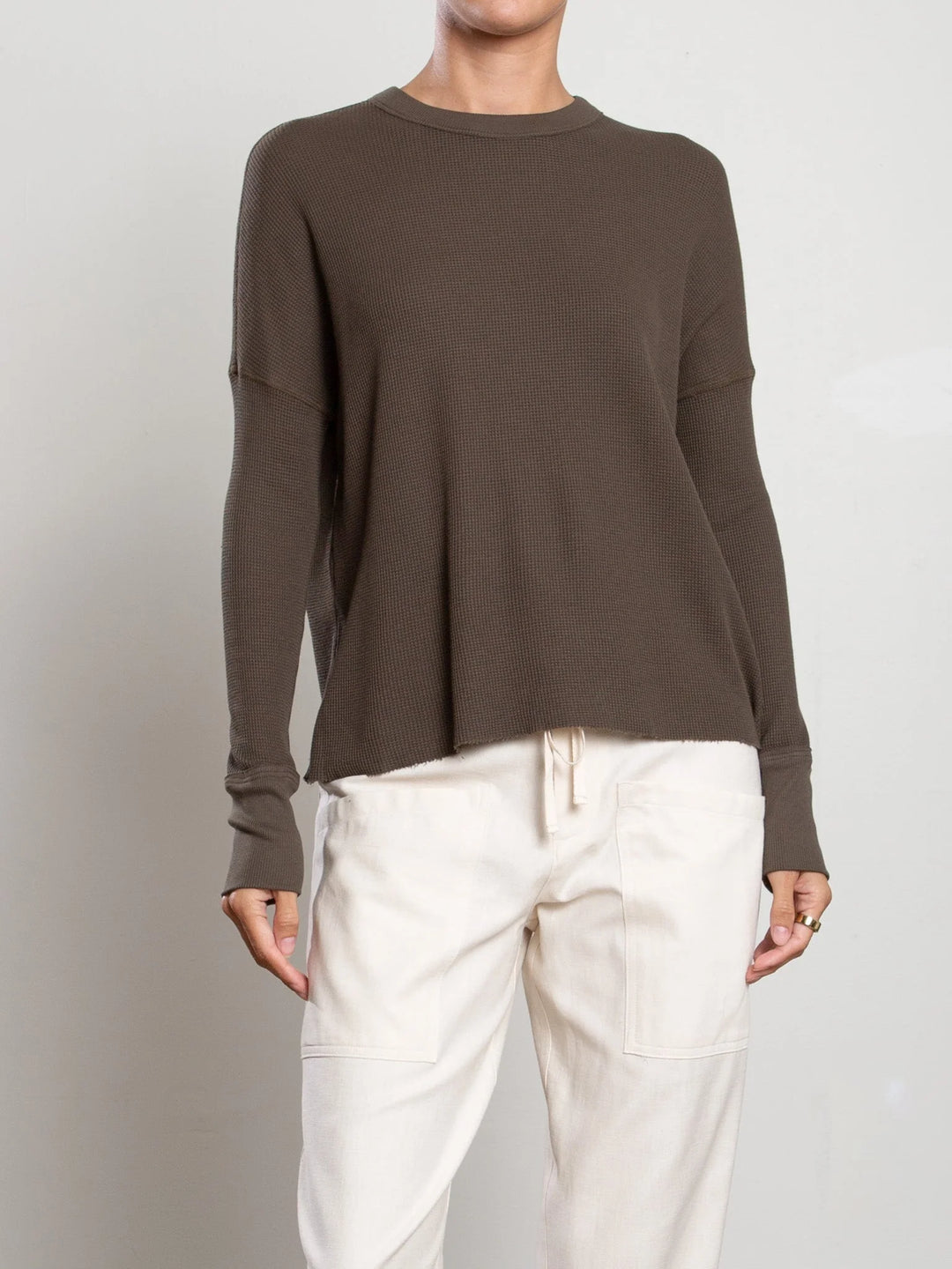 Pharaoh – Jordan Thermal Long Sleeve Tee in Moss