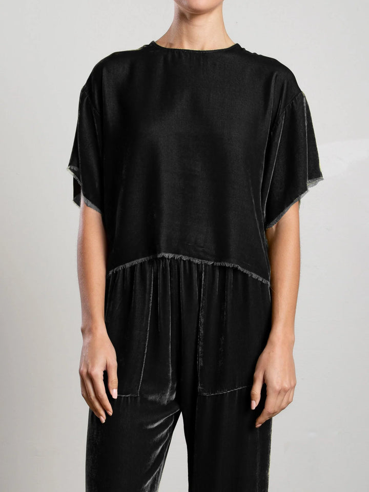 Pharaoh – Miles Tee in Black Velvet