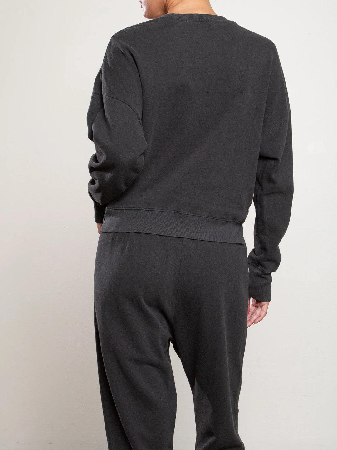 Pharaoh – Irene French Terry Crewneck in Vintage Black