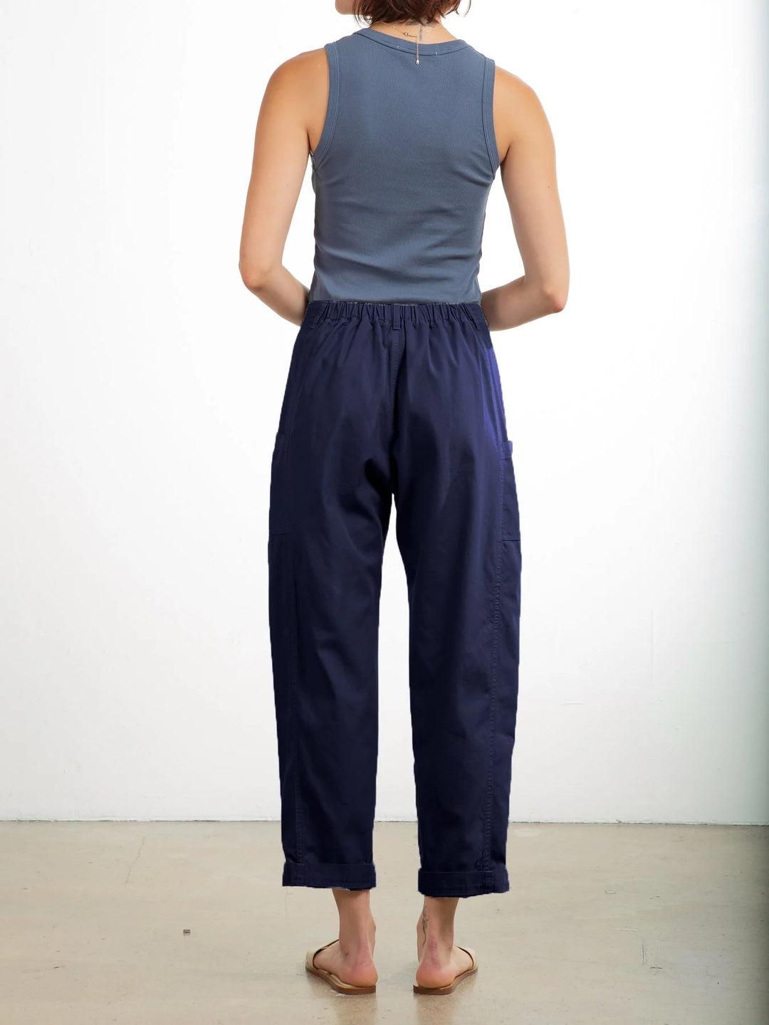 Pharaoh – Torrance Washed Canvas Pant in Midnight
