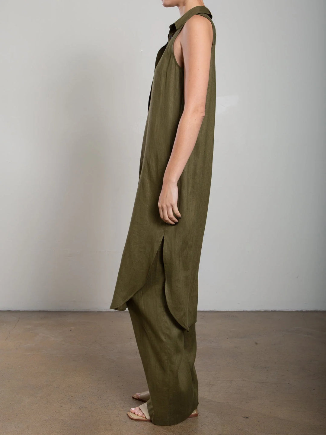 Pharaoh – Liz Dress in Surplus French Linen
