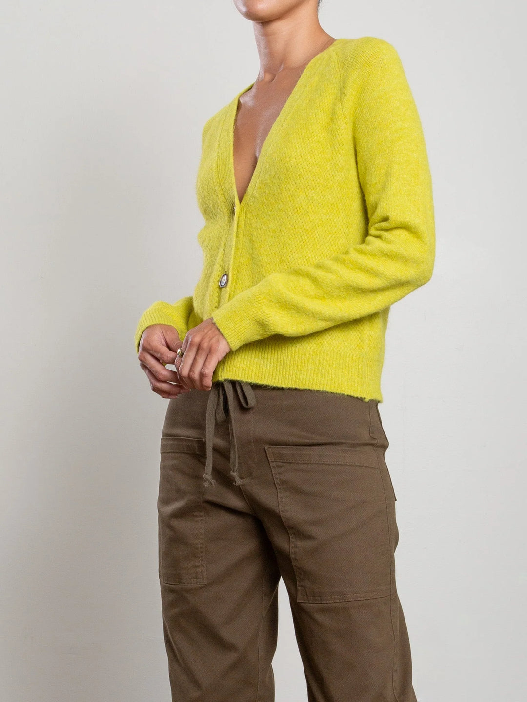 Pharaoh – Ana Halo Knitwear Cardigan in Acid