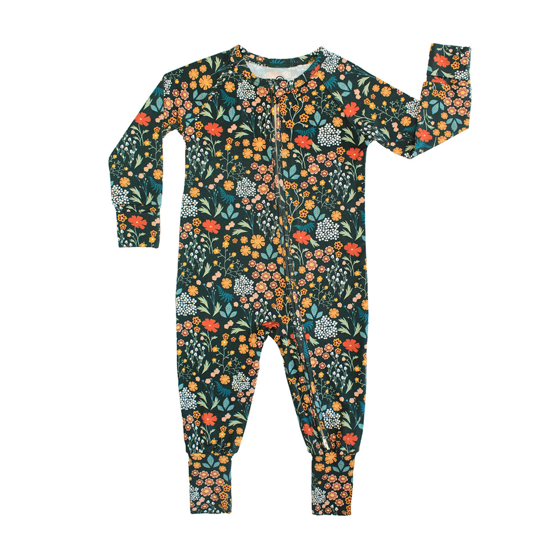 Emerson and Friends - Moonlit Meadow Bamboo Convertible Footie Romper