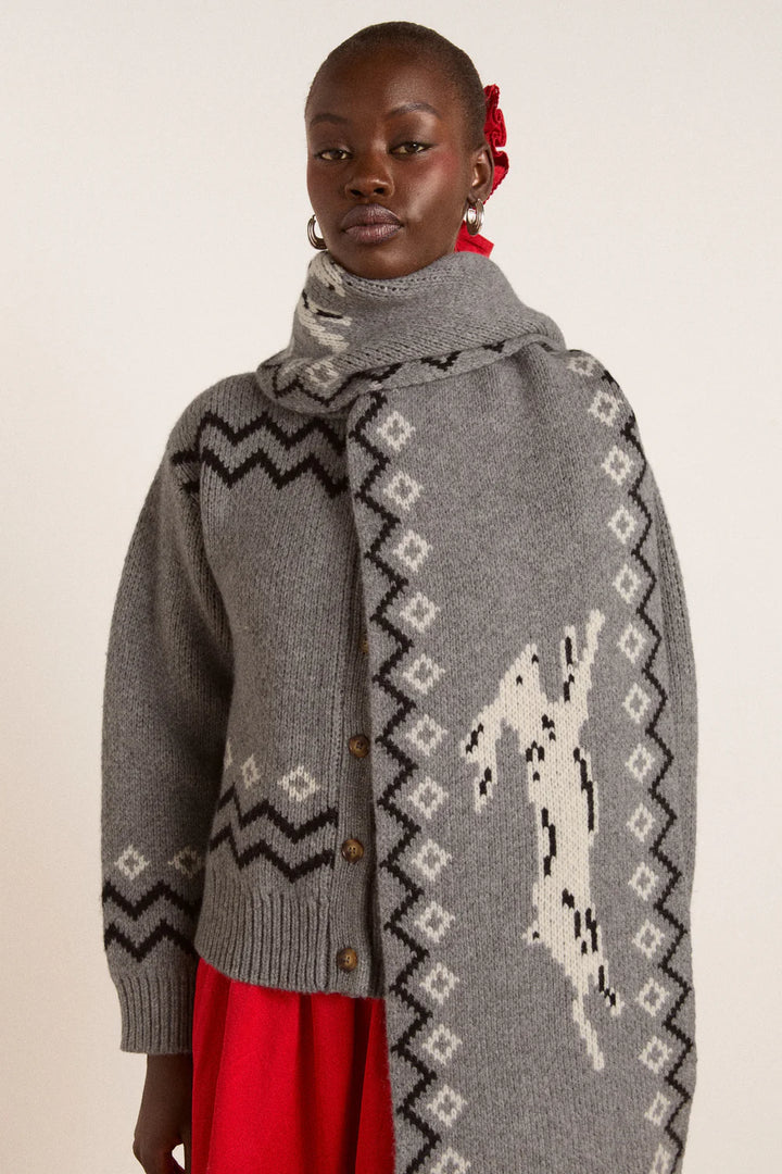 Damson Madder – Cecily Scarf in Bunny