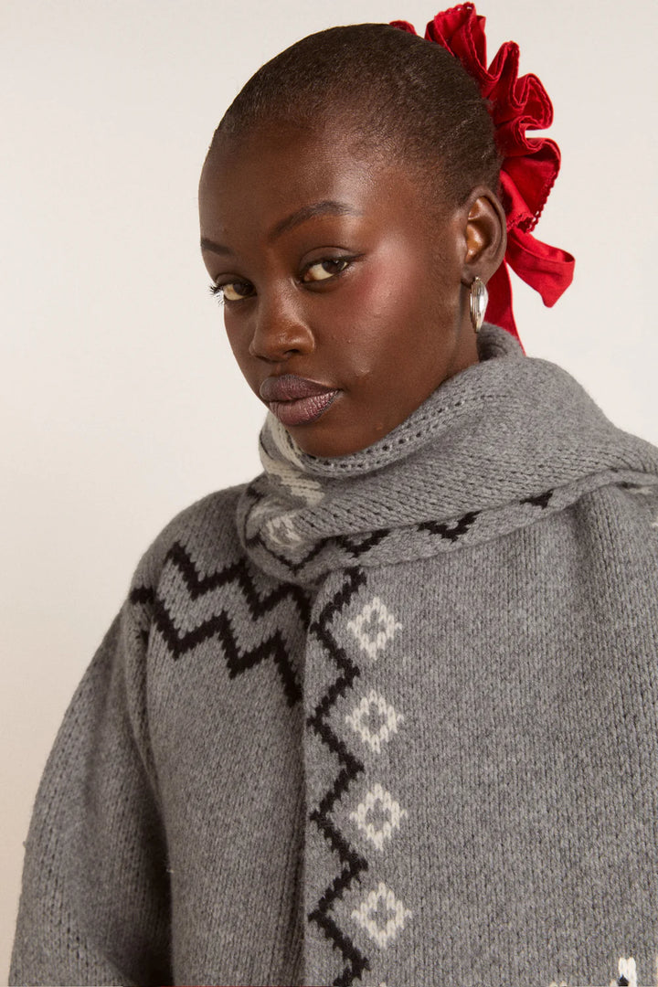 Damson Madder – Cecily Scarf in Bunny
