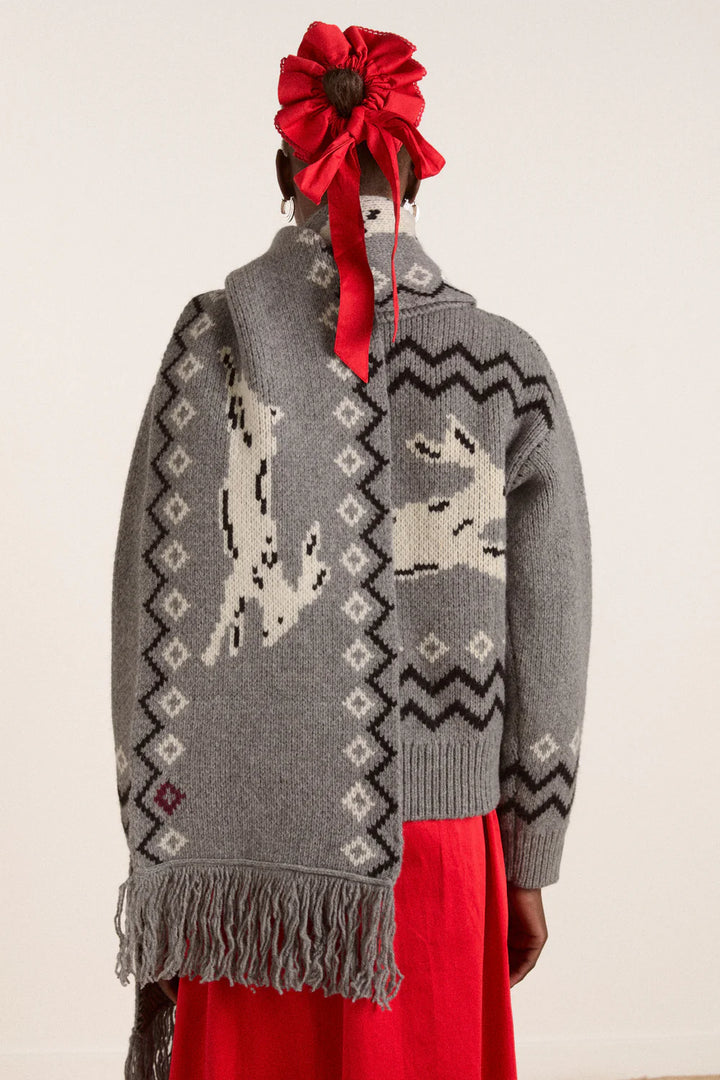 Damson Madder – Cecily Scarf in Bunny