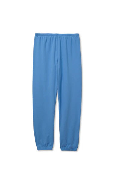 Perfect White Tee – Johnny French Terry Easy Sweatpant in Pacific Blue