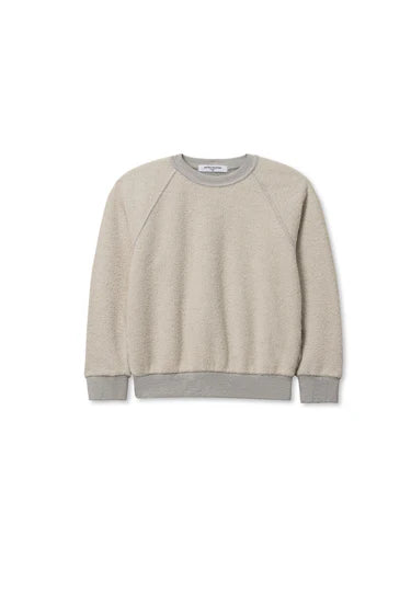Perfect White Tee - Reverse Fleece Mini Ziggy Sweatshirt in Heather Grey