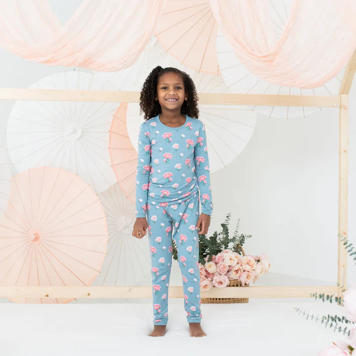 Kyte Baby - Long Sleeve Toddler Pajama Set in Peony