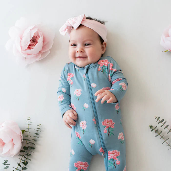 Kyte Baby – Bamboo Zippered Romper in Peony