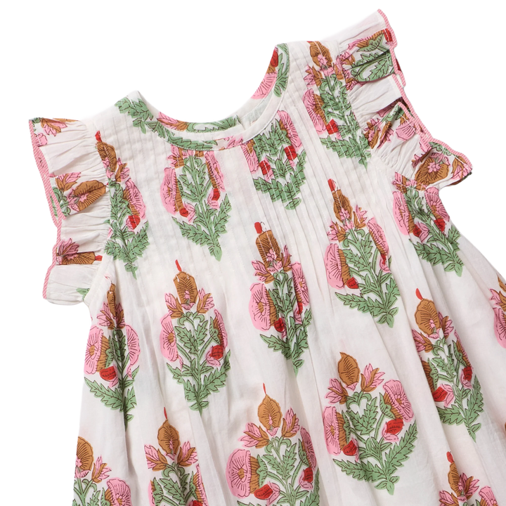 Pink Chicken – Girls Jaipur Dress in Pink Bellflower