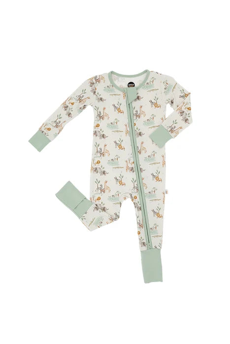 Bird and Bean – Bamboo Zip Sleeper in Soft Savannah