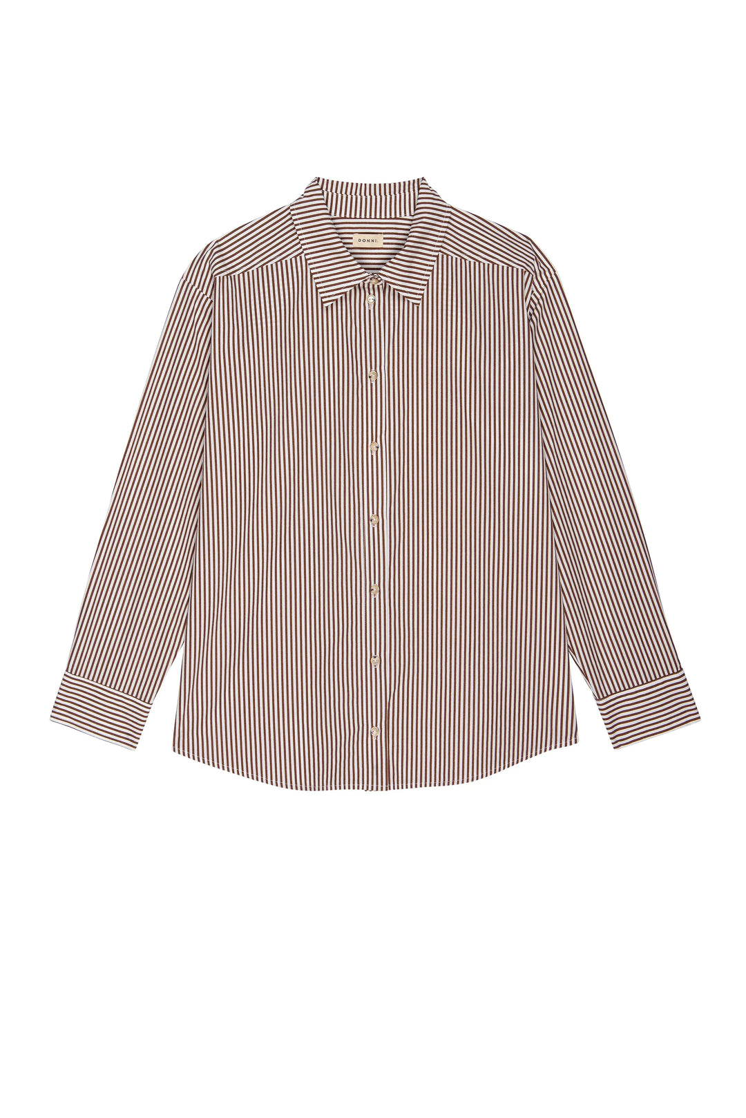 DONNI - Pop Shirt in Espresso Stripe