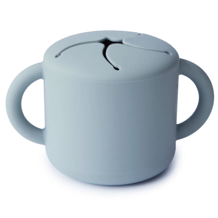 Mushie - Silicone Snack Cup in Powder Blue