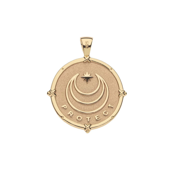 Jane Winchester - 'Protect' Year of the Snake Pendant Necklace on Drawn Link Chain