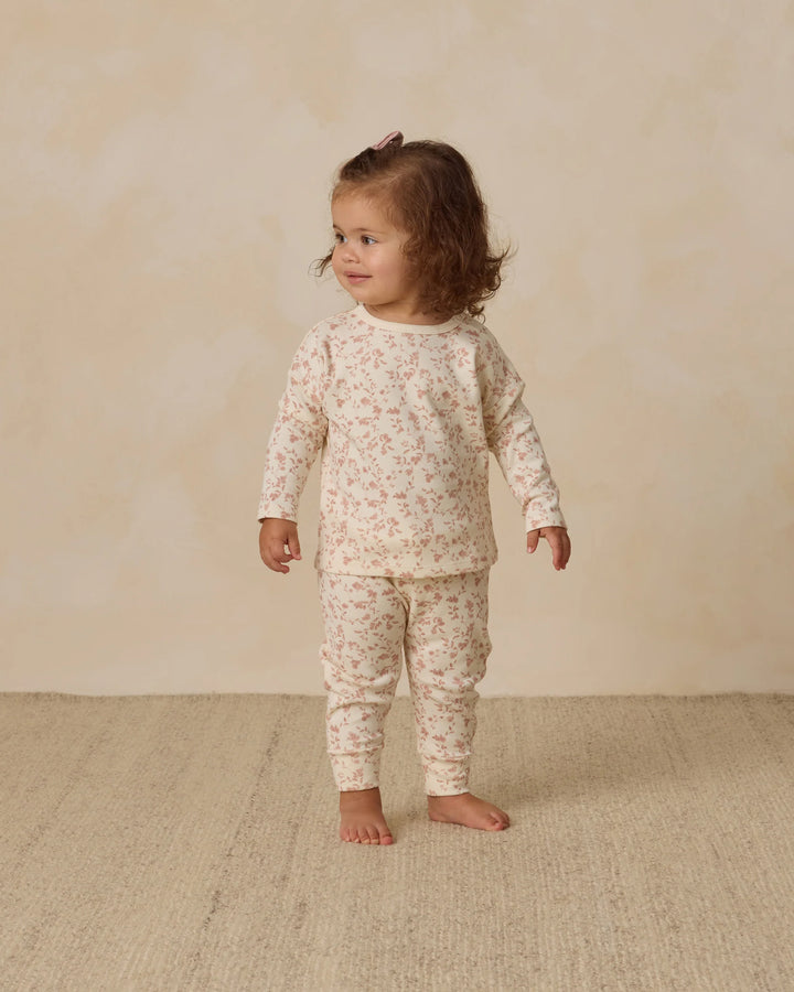 Quincy Mae – Drawstring Pants in French Garden