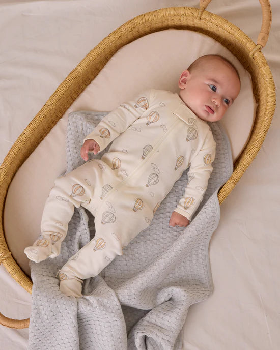 Quincy Mae – Zip Long Sleeve Sleeper Footie in Hot Air Balloons