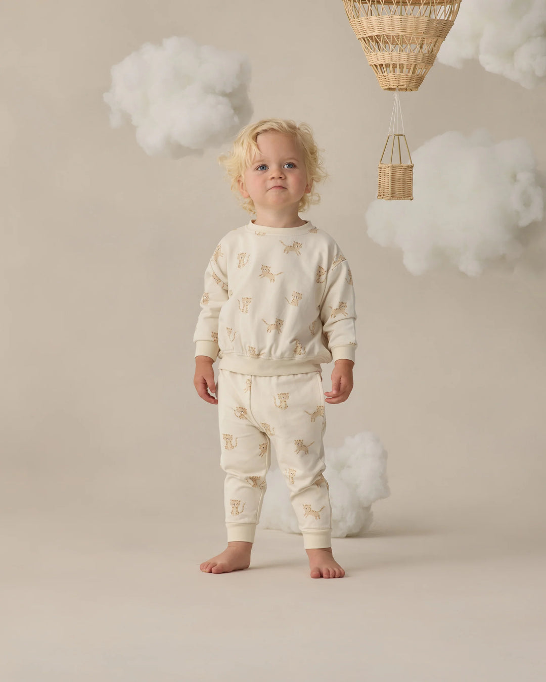 Quincy Mae – Relaxed Sweatshirt in Tigers