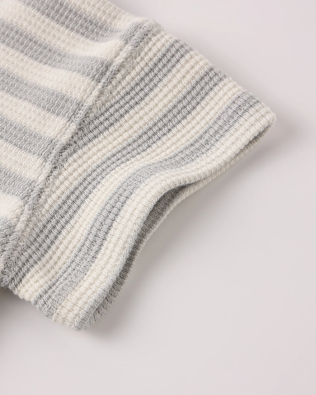 Quincy Mae – Waffle Tee + Short Set in Sky Stripe