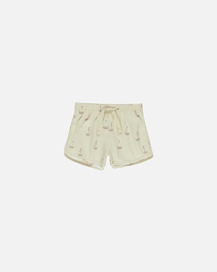 Quincy Mae - Boys Swim Shorts in Sailboats