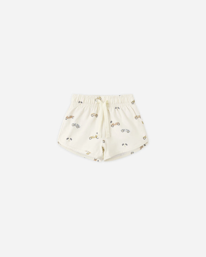 Quincy Mae - Boys Swim Shorts in Race Cars