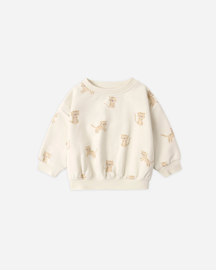 Quincy Mae – Relaxed Sweatshirt in Tigers