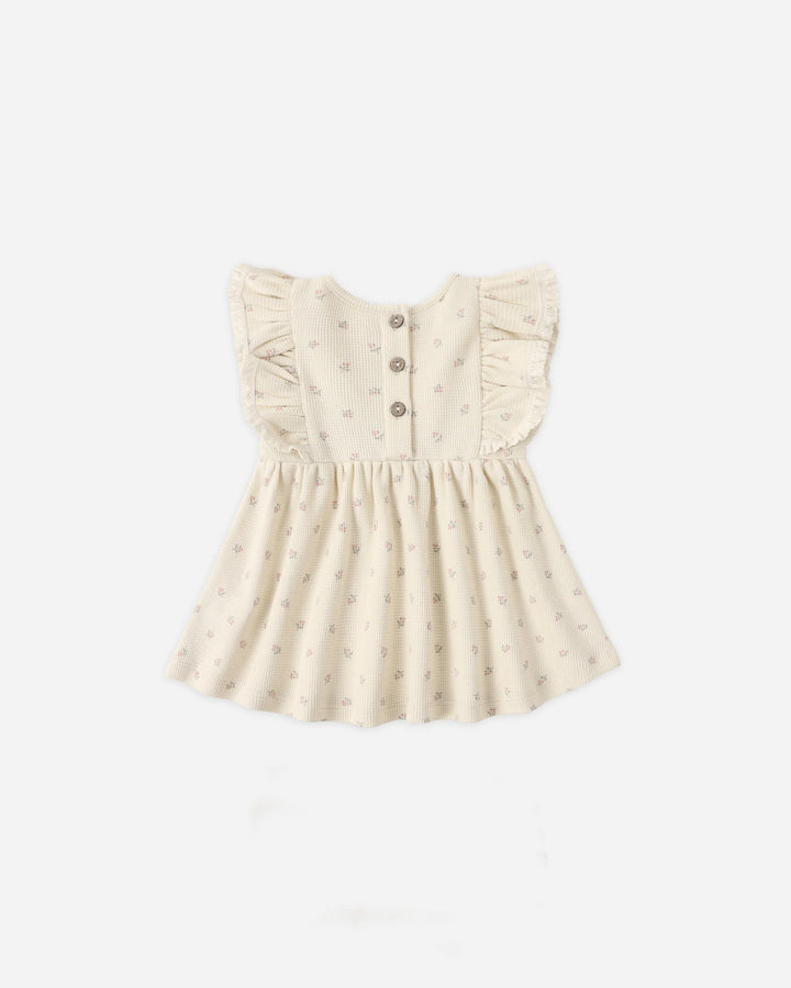 Quincy Mae – Daisy Dress in Mauve Ditsy