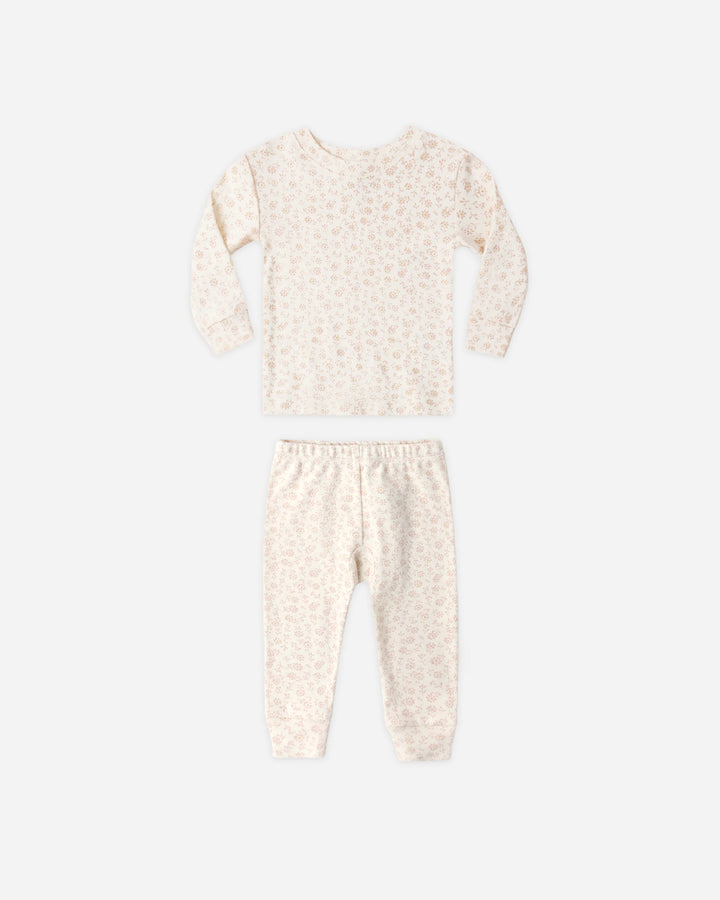 Quincy Mae - Jersey Pajama Set in Ditsy