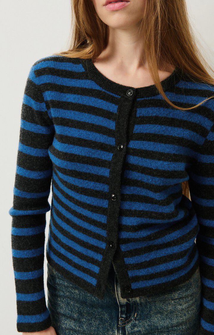 American Vintage – Raxow Button Front Cardigan in Olympiad Stripe