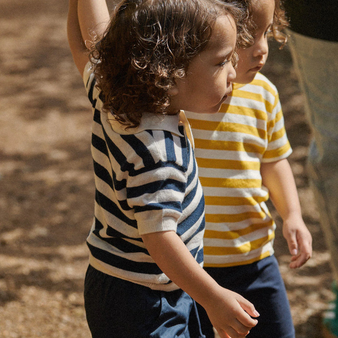Nature Baby – River Tee in Golden Sea Stripe