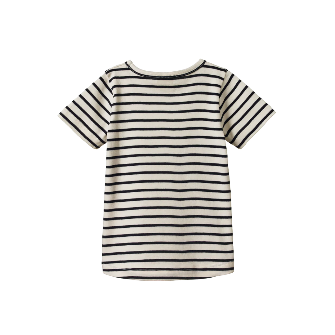 Nature Baby – River Tee in Navy Sailor Stripe