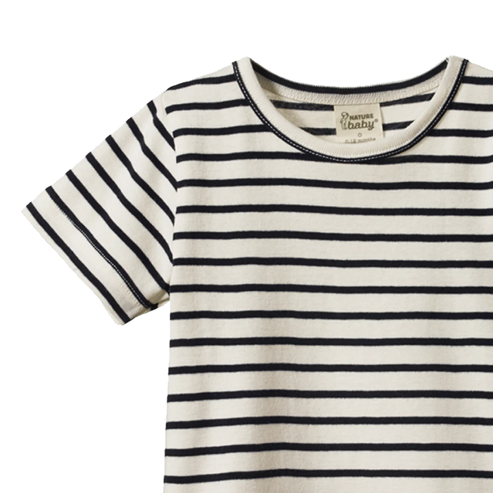 Nature Baby – River Tee in Navy Sailor Stripe