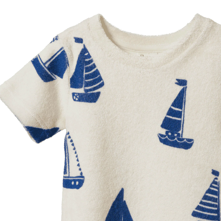 Nature Baby – River Terry Tee in Regatta