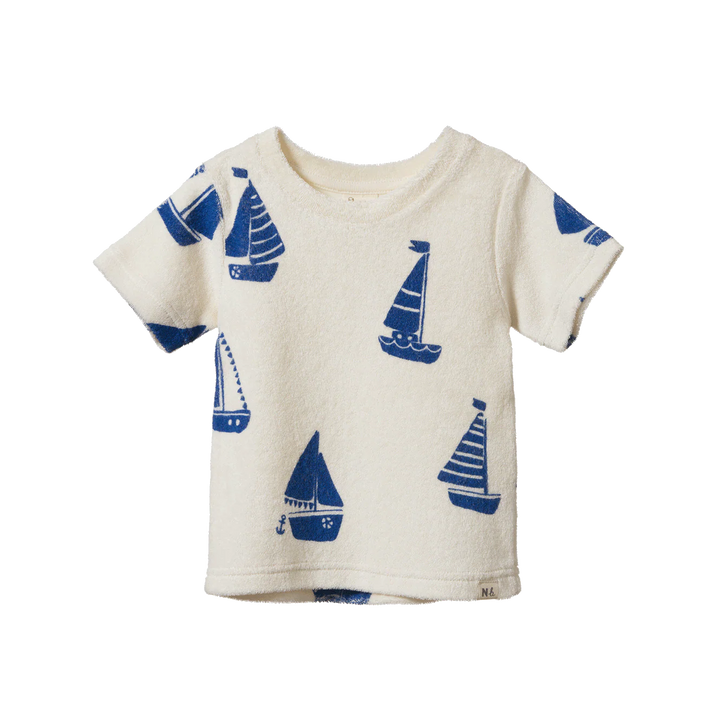 Nature Baby – River Terry Tee in Regatta