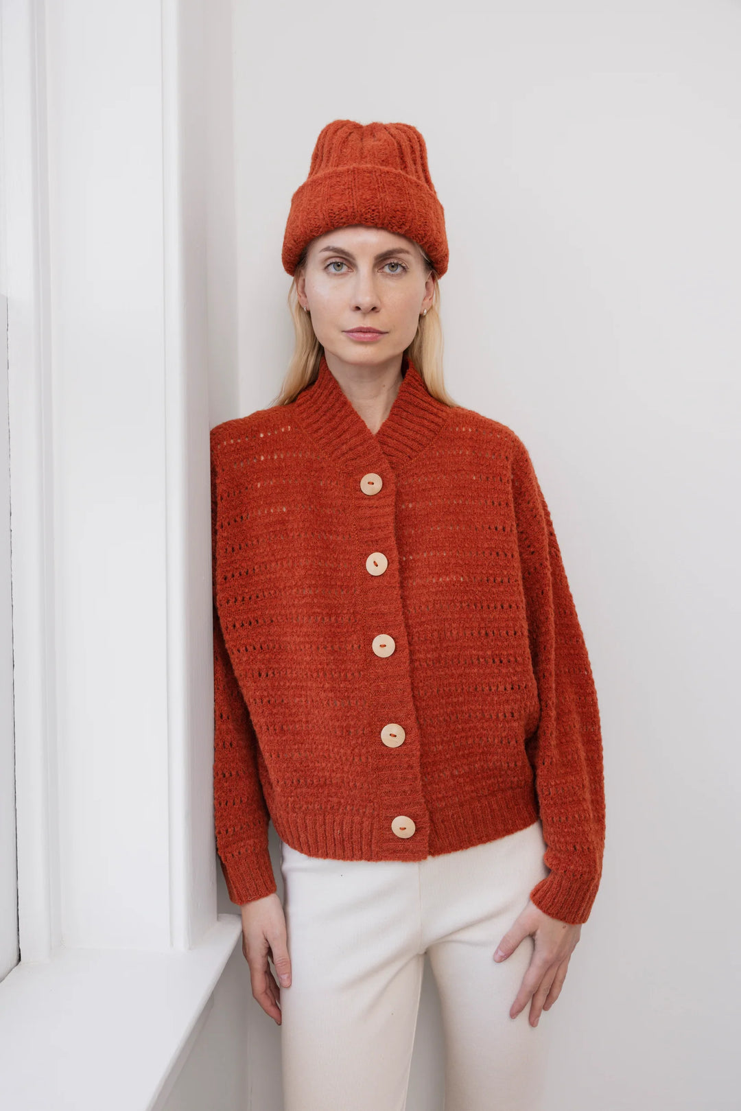 Wol Hide - Rib Hat in Sienna