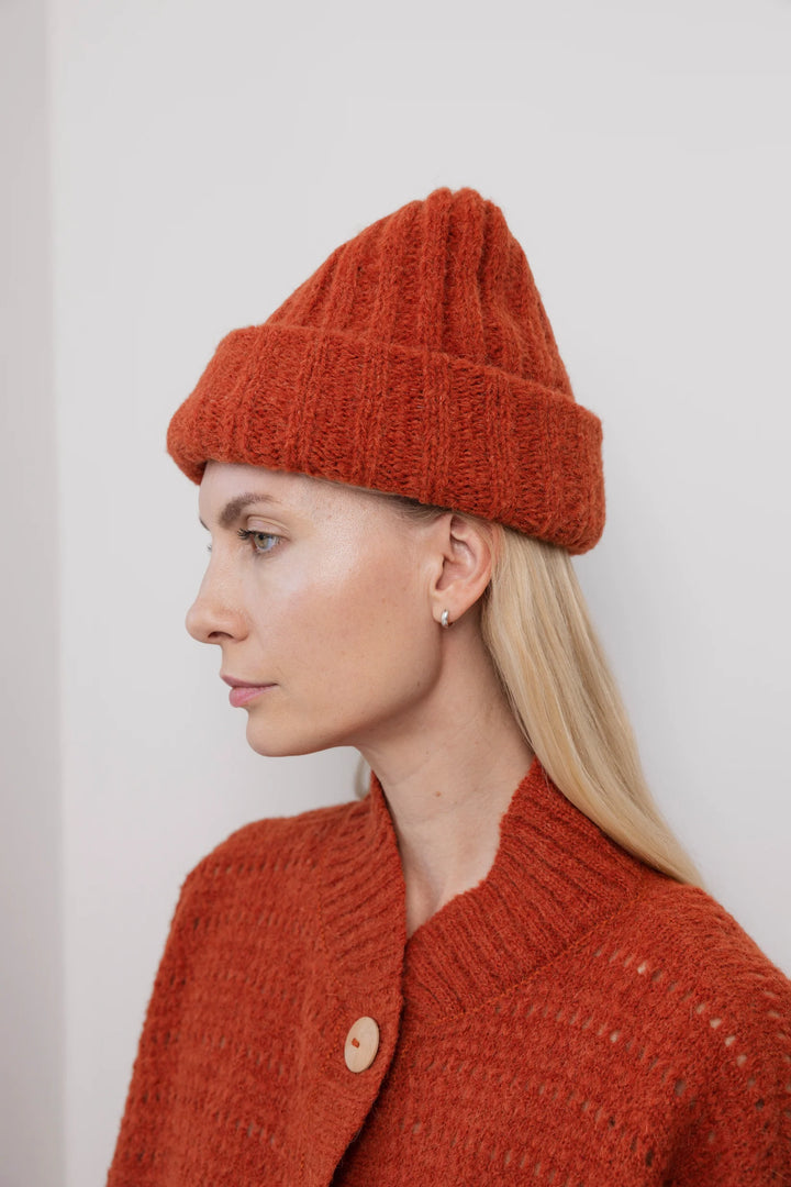 Wol Hide - Rib Hat in Sienna