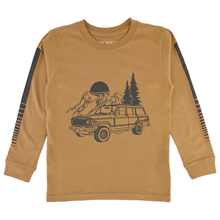 Tiny Whales – Road Less Traveled Tee in Rust
