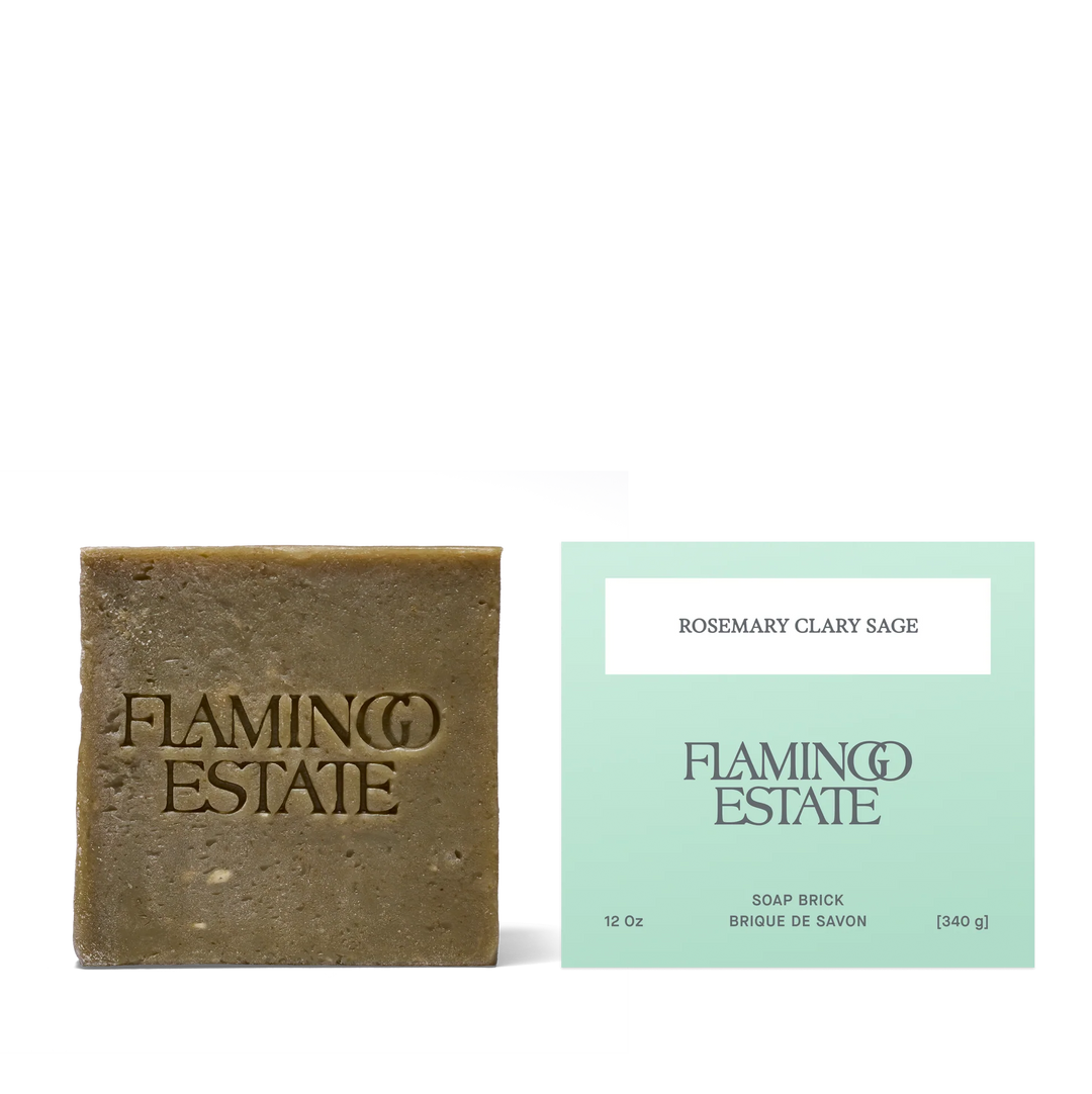 Flamingo Estate – Rosemary Green Leaf Parsley Soap Brick