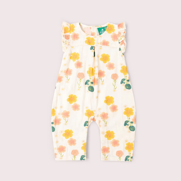 Little Green Radicals –– Flora Frill Summer Romper