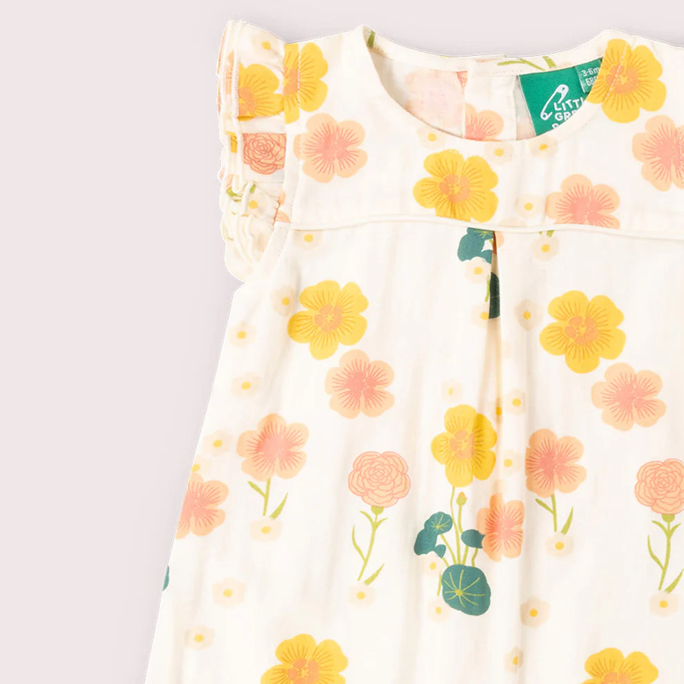Little Green Radicals –– Flora Frill Summer Romper