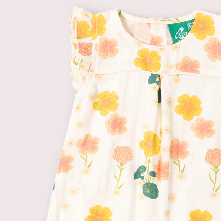 Little Green Radicals –– Flora Frill Summer Romper